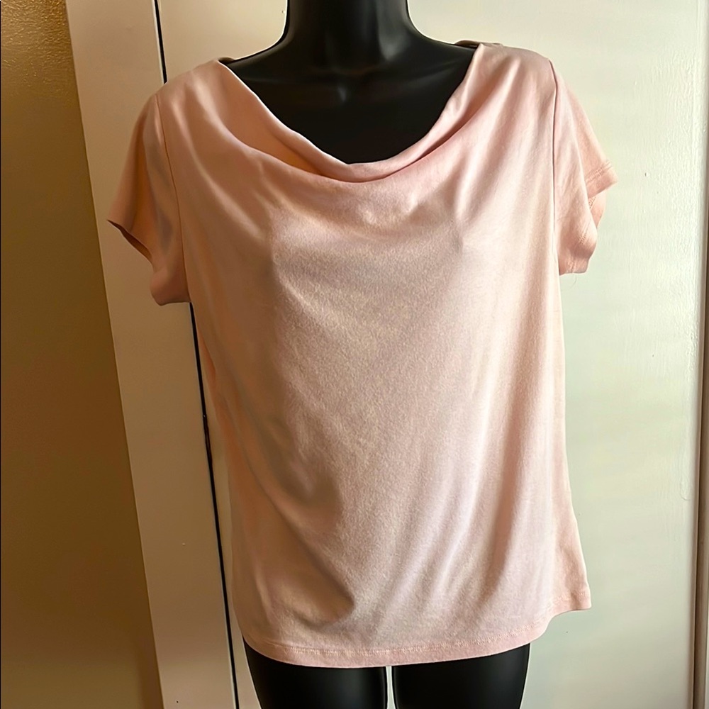 Elie Tahari drape neck tee
